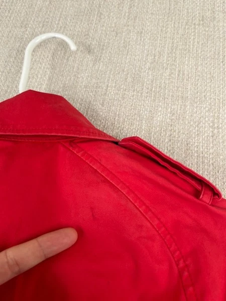 Coach Cappotto Cintura Donna XXS Designer Rosso Città Doppiopetto Corpcore (LEGGI)