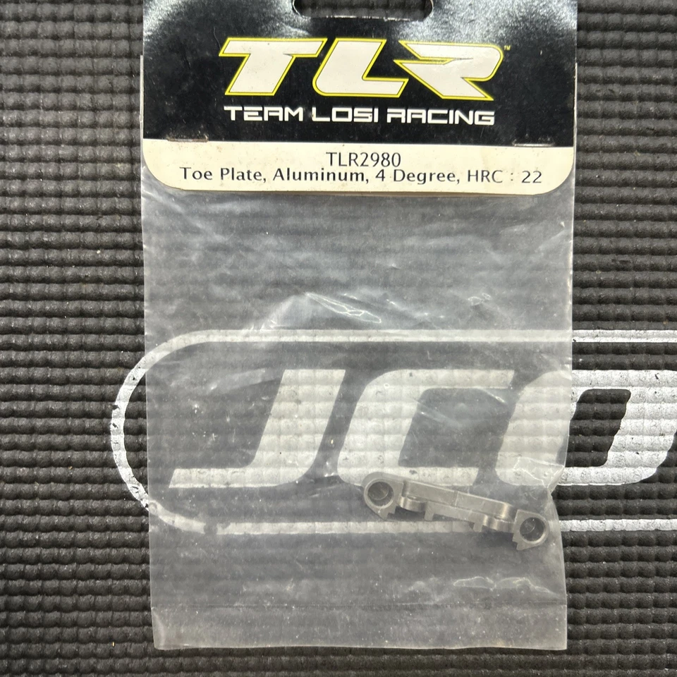 Team Losi Racing Toe Plate, Aluminum, 4 Degree:HRC, 22 - TLR2980 - Image 1 of 1