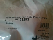 ResMed Mirage Quattro Cushion & Clip Large 61293 FREE SHIPPING