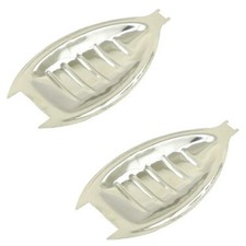 EMPI VW Bug 60-67 Stainless Steel Door Handle Guards, 00-6447-0