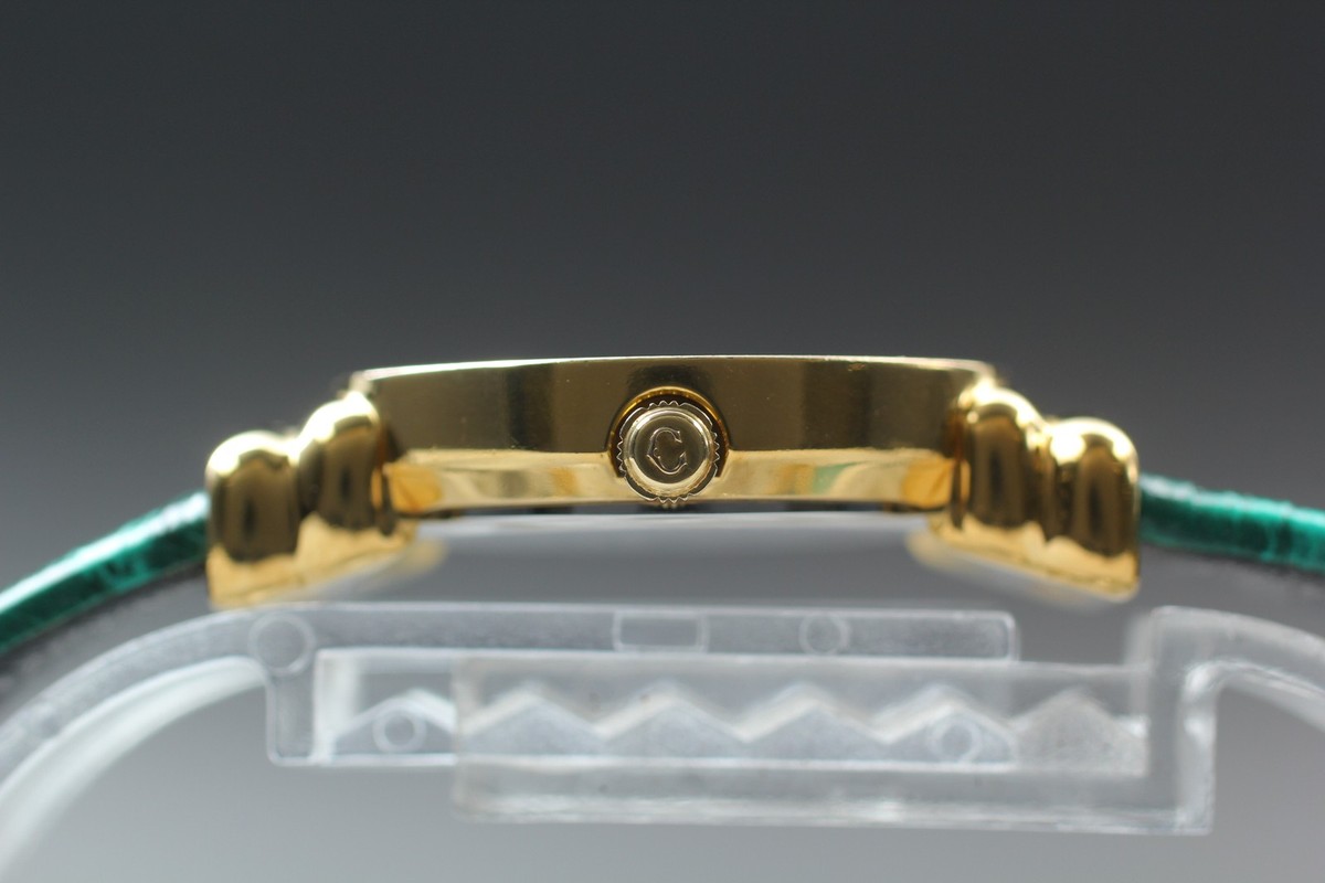 PHILIPPE CHARRIOL St.Tropez Gold Green 12 Stones 24mm Quartz