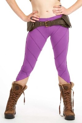 Leggings aus Bio-Baumwolle, Yoga Pixie Leggings, Goa Festival Psy Trance Kleidung