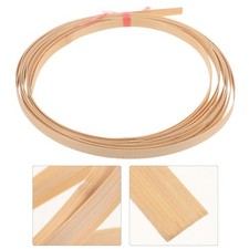 2Rolls Bamboo Woven Strip Material for DIY Crafts and Home Decoration