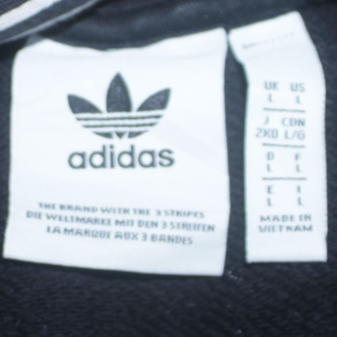 Adidas Black Hoodie Mens L image 7