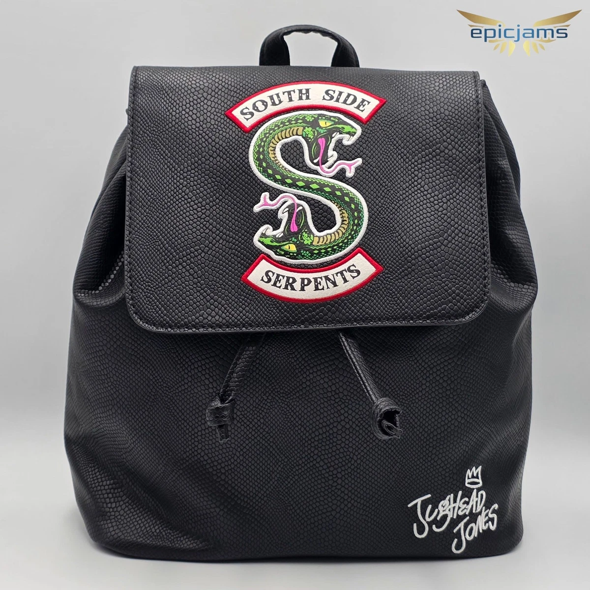 Bioworld Riverdale Southside Serpents Red Faux Leather Mini Backpack Riverdale South Side Serpents Backpack Hot | Mercari main image 2