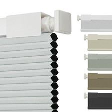 No Drill No Tools Honeycomb Blackout Cellular Shades Cordless Blinds for Windows