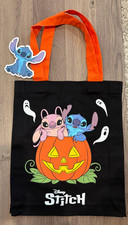 Disney Stitch and Angel Halloween Trick or Treat Tote bag NWT