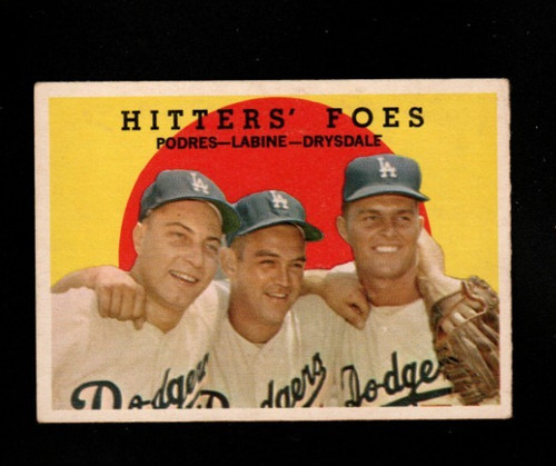 Hitters' Foes [Gray Back] #262 1959 Topps card