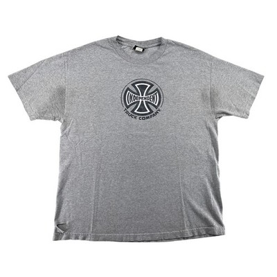 Independent Truck Company Skate Tee XL Gray Distressed Y2K Streetwear Shirt