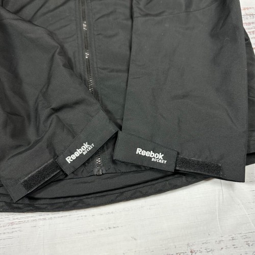 Dallas Stars Reebok Hockey Mens Jacket Size M Black Front Zipper Logo Pockets - Picture 5 of 12