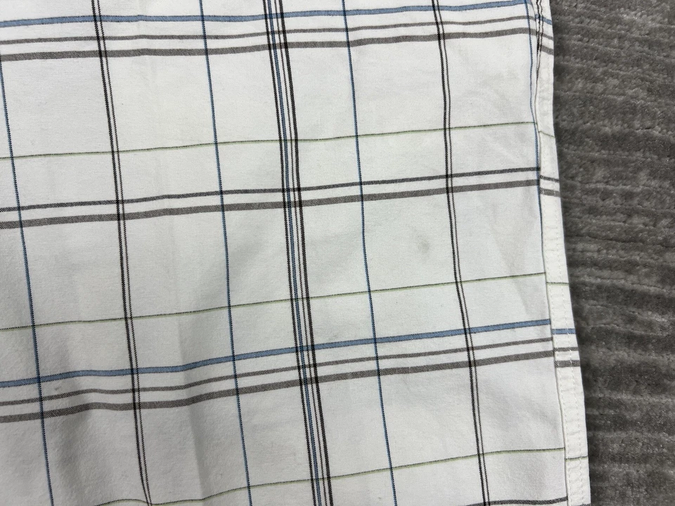 Pantalones cortos Club Room para hombre 38 blancos a cuadros 100 % algodón informales al aire libre Foto 4 de 4