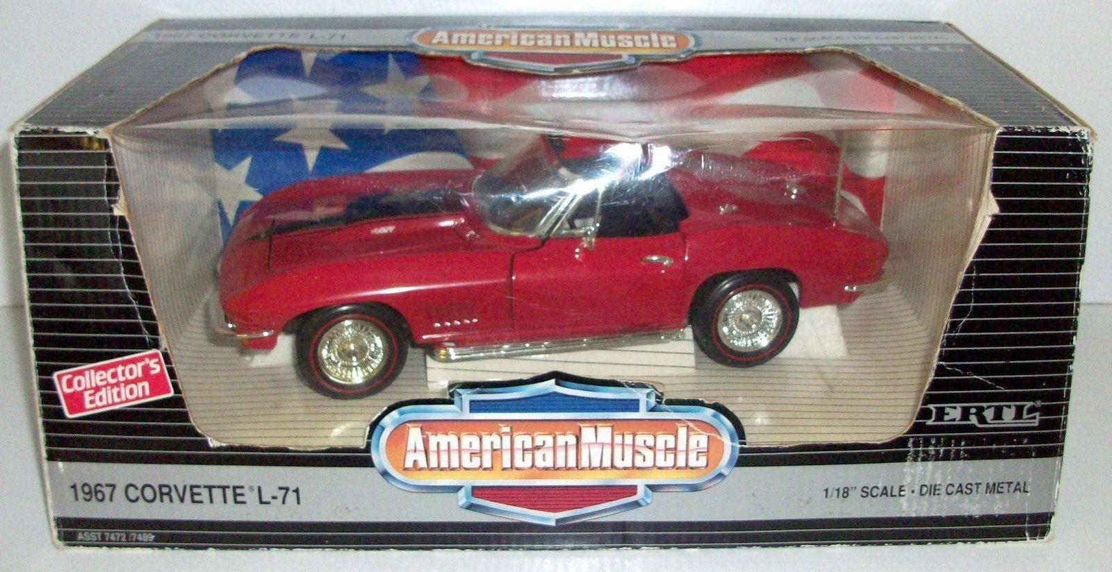ERTL 1 18 - 7489 1967 CHEVROLET CORVETTE L-71 - rosso ERTL 1 18 - 7489 1967 CHEVROLET CORVETTE L-71 - rosso