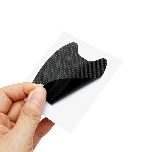 4PCS 3D Carbon Fiber Car Handle Door Anti Scratch Protector Film Cover Sticker - Picture 14 of 14