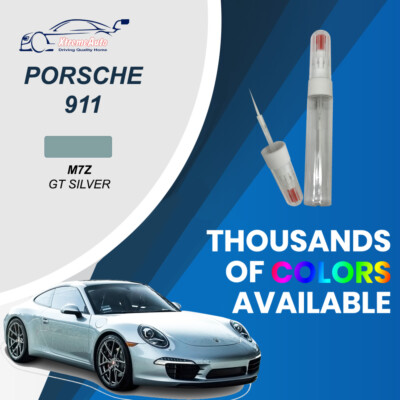 Porsche '911' M7Z GT Silver Premium Stone Chip Scratch NEEDLE Touch Up ...