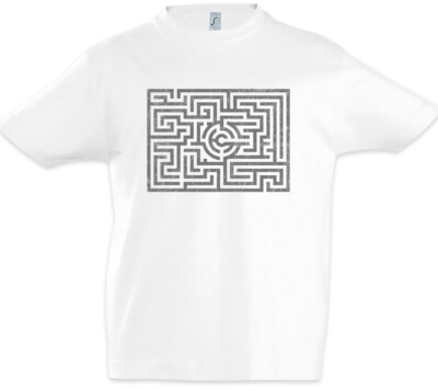 Maze I Kinder Jungen T-Shirt Labyrinth Mystik Hypnose Hypnotize Spirale Zirkel