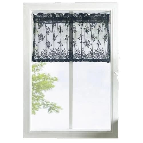 Poliéster Floral Cortinas de Ventana gótica