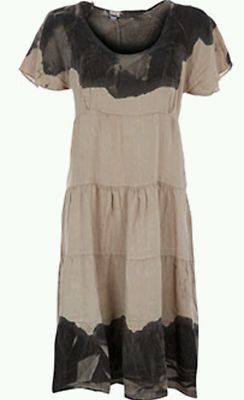 carina ricci linen dress Carina Ricci Linen midi dress Made In Italy Size XL UK 16