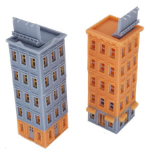 Outland Models Railroad Scenery Downtown Apartment Set Corner N Scale 1:160