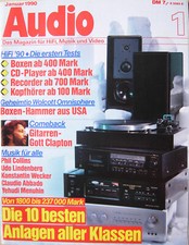 Audio 1/90 Philips CD 210, TSM 1000 II, Braun RM 5, Mission Cyrus 7, Teac V-680