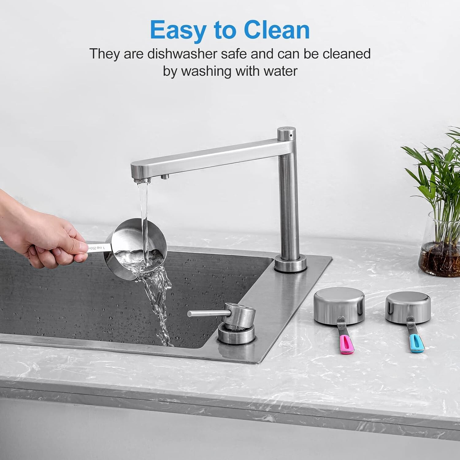 Measuring Cups and Spoons Set Stainless Steel 11 Piece for Cooking and Baking...