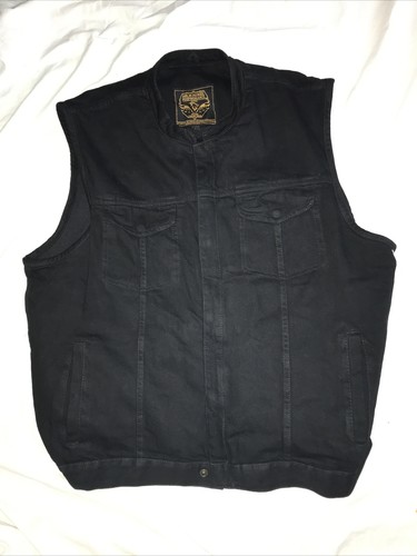 biker denim vest