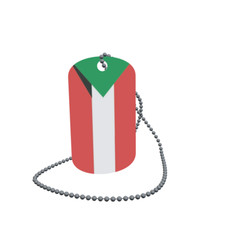Dog Tag Flag Sudan Austria Dog Tag Aluminium 30 x 50mm