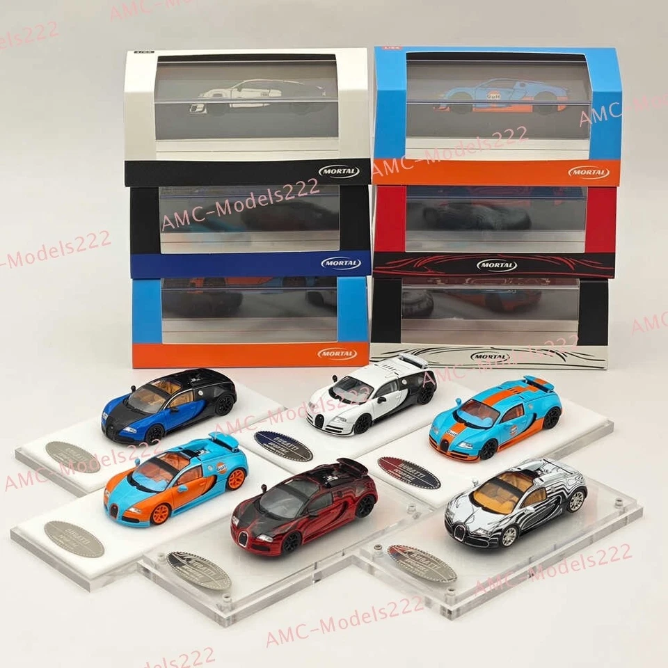 Mortal 1:64 Bugatti Veyron Super Sport Diecast Toy Car Model Panda Ceramics Gulf - Image 2 of 4