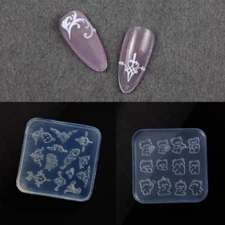 1pc Bohemia Relief Frame 3D Acrylic Nail Mold Decor DIY Silicone Stamping Plates