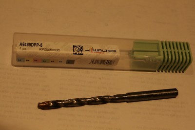 Walter / Titex Vollhartmetall-Durchlaufkühlmittelbohrer - 5 mm Durchmesser  A6489DPP-5