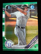 2019 Bowman Draft Chrome MICHAEL TOGLIA 1st Rookie GREEN REFRACTOR #41/99 RC SP