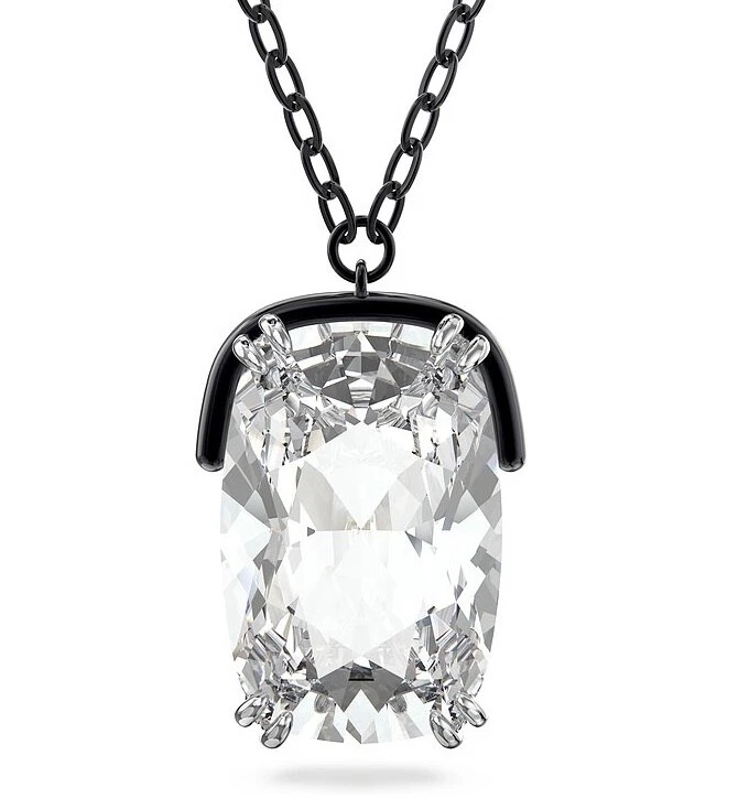 Swarovski Original Harmonia Necklace, White, Black Chain New