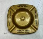 Vintage Tin Metal Ashtray Surge Milker  Dairy Advertising Stickey, South Dakota