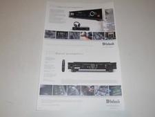 McIntosh D100 Digital Preamp Brochure 2 pages, Specs/Info/Article 2012