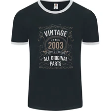 22nd Birthday Limited Edition 2003 Mens Ringer T-Shirt FotL
