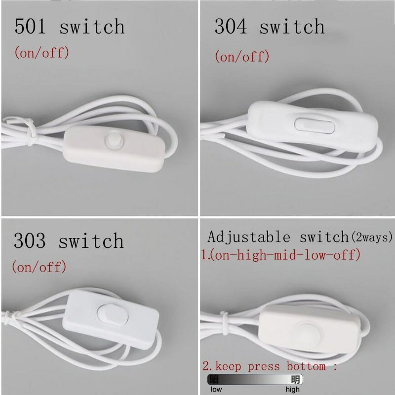 DC 5V USB Male Cable 501 303 304 on/off Switch Wire Dimmer Cord LED ...