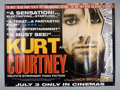 Affiche Nirvana Kurt Cobain Courtney Love Originale Film Kurt Et Courtney 1998 - Photo 1/4