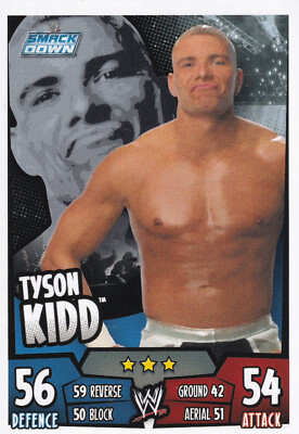 2011 Topps WWE Tyson Kidd Slam Attax Rumble Near Mint
