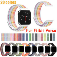 For Fitbit Versa/2 Replacement Woven Nylon Loop Bracelet Sport Watch Band Strap