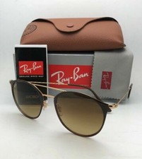 New RAY-BAN Sunglasses RB 3546 9009/85 52-20 Brown  Gold Frame w/Brown Gradient