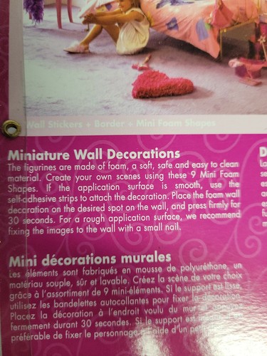 Disney Princess Wall Decorations with 9 Foam Shapes - Picture 3 of 3