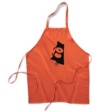 100 Polyester Aprons for Women Men Scared Cat Halloween Housewarming Gifts