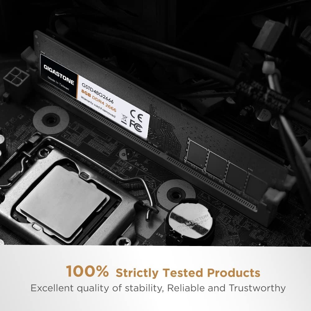Gigastone DDR4 16GB (8GBx2) 2666MHz PC4-21300 CL19 1.2V UDIMM 288