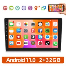 9 Inch Car Stereo Radio Android 11 GPS WIFI Bluetooth USB Double 2Din MP5 Player
