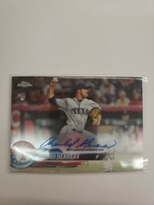 2018 RONALD HERRERA TOPPS CHROME RC AUTO TEXAS RANGERS #RA-RHE