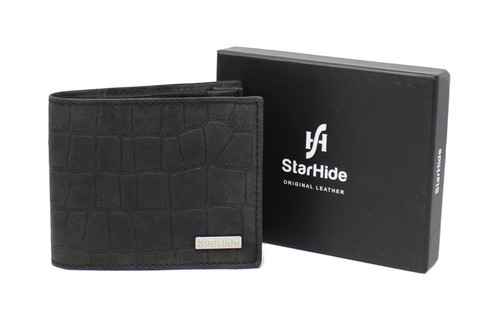 Mens Embossed Crocodile Wallet Designer Genuine Soft Leather RFID Wallet 1200 - Picture 2 of 7