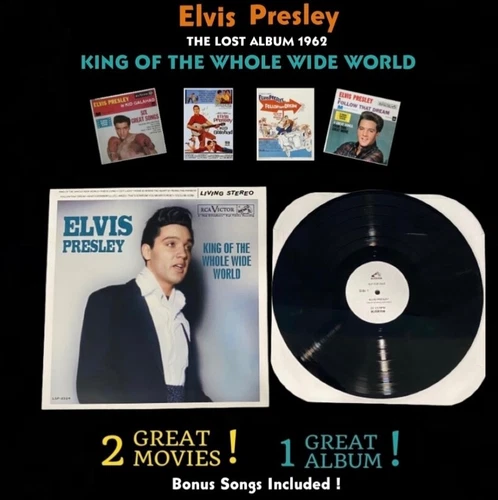 ELVIS PRESLEY KING OF THE WHOLE WORLD  LP LOT