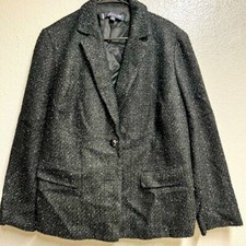 Wool Blazer, black silver, used in good conditions