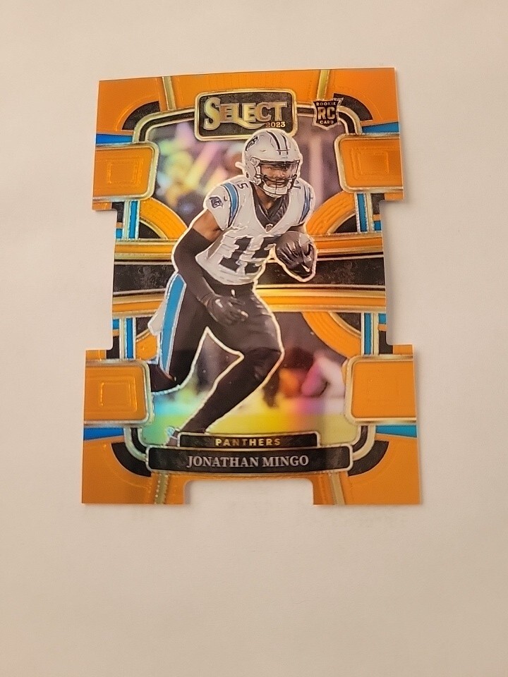 2023 Panini Select - Concourse Orange Prizm Die-Cut #16 Jonathan Mingo /499 (RC)