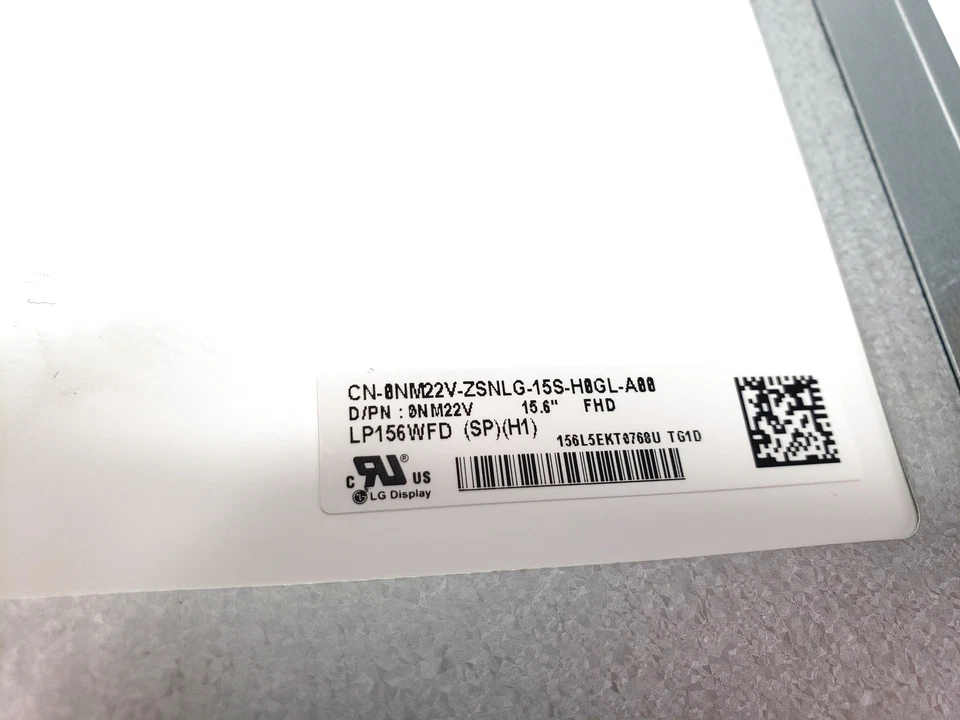 Pantalla táctil Dell Inspiron 15 5584 15,6" FHD con bisagras LCD JY9HC LP156WFD-SPH1 Foto 3 de 3