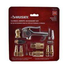 Kit de accesorios para compresor de aire de latón Husky de 13 piezas configuración de compresor de 1/4"
